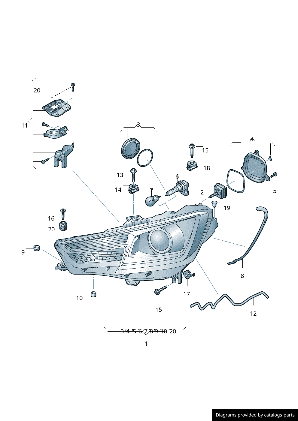 Car part diagram