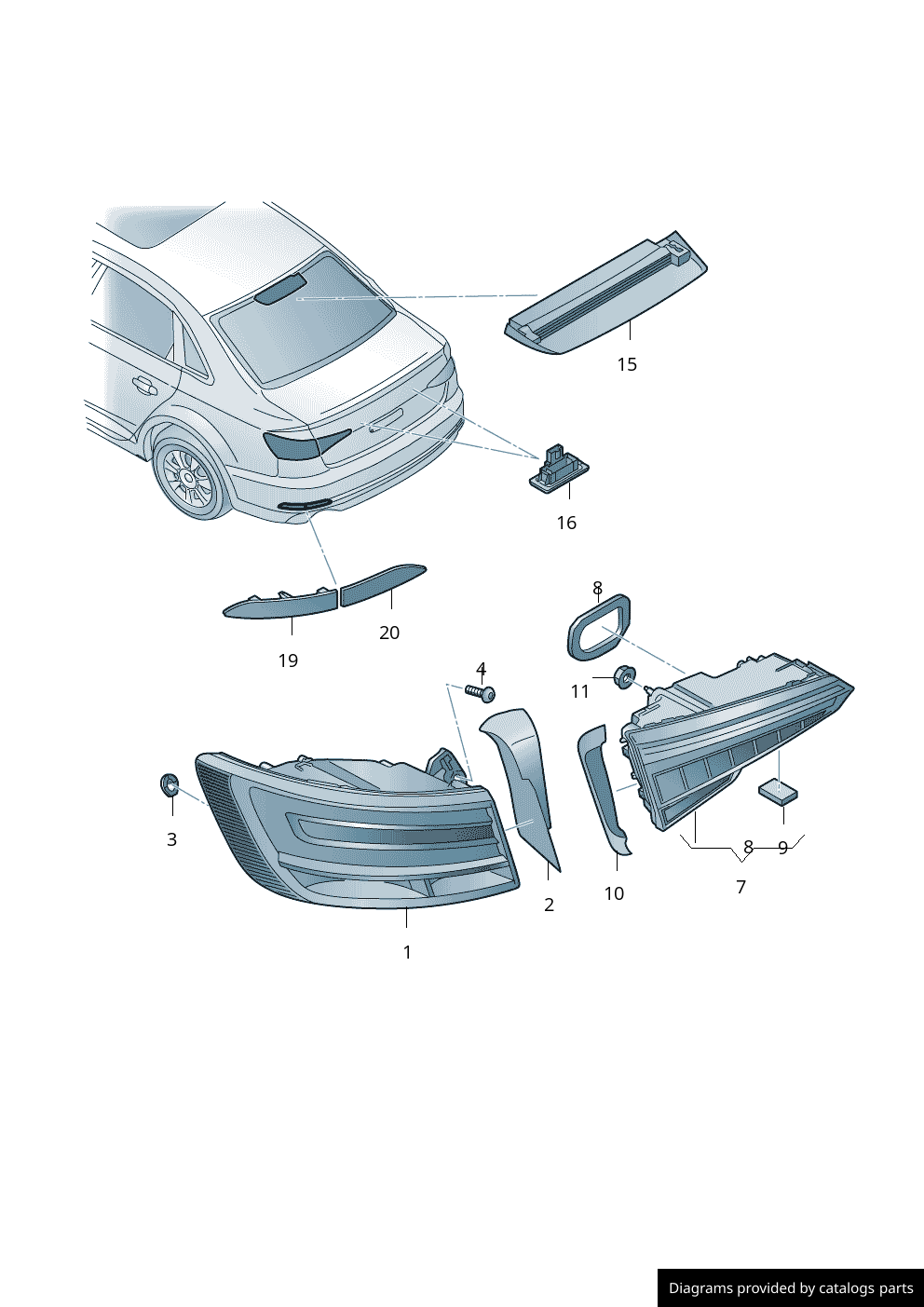 Car part diagram