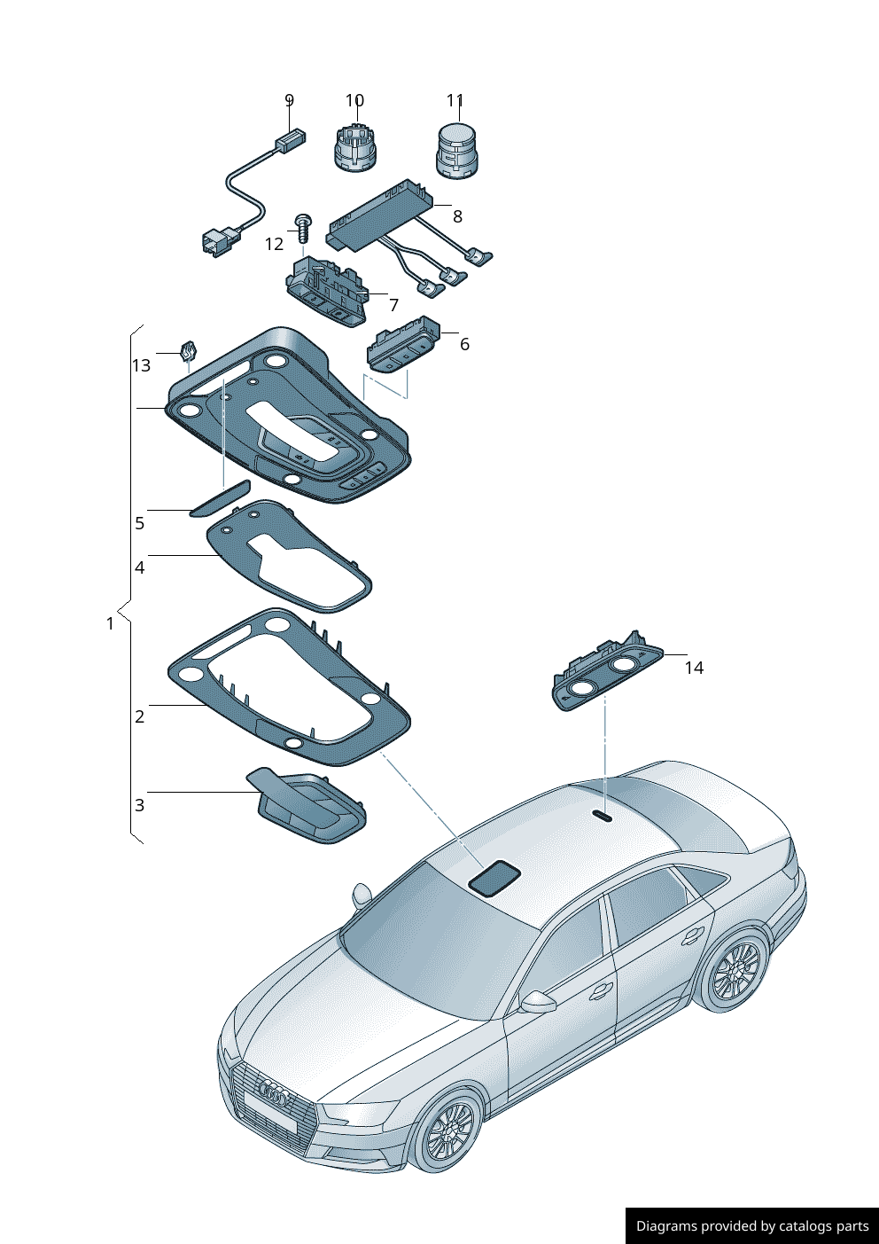 Car part diagram
