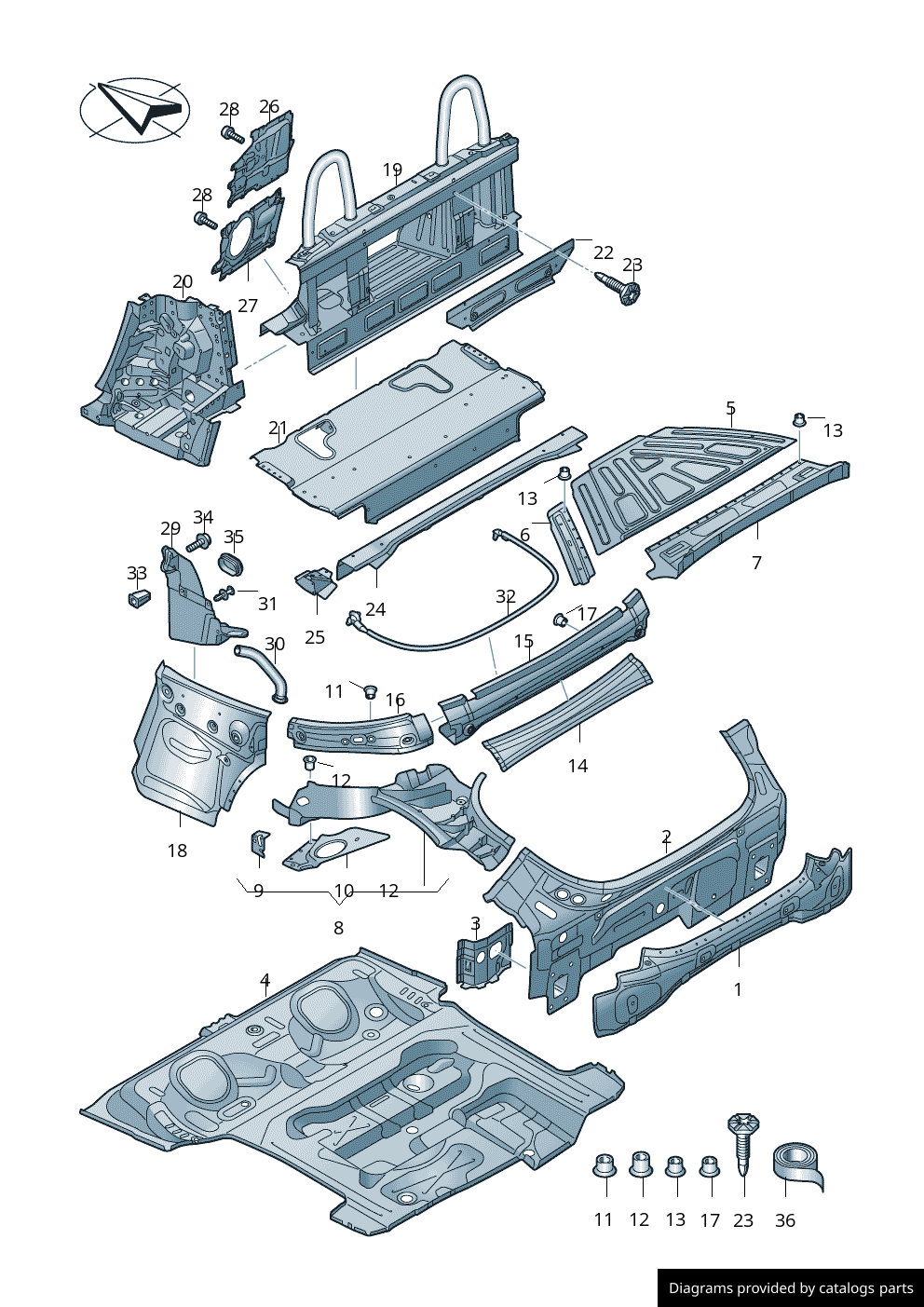 Car part diagram
