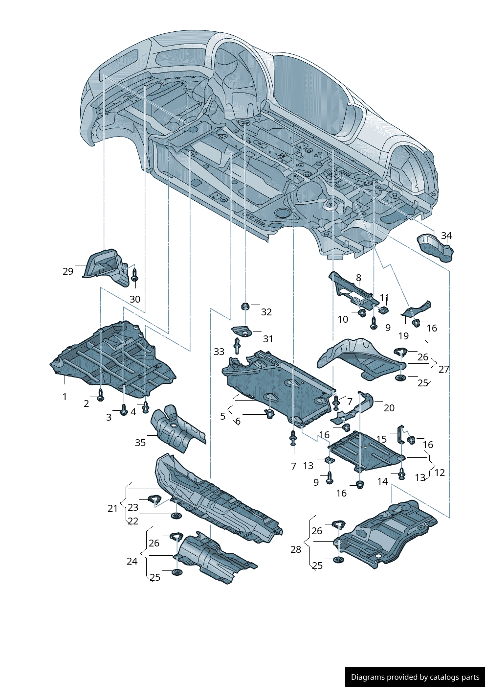 Car part diagram