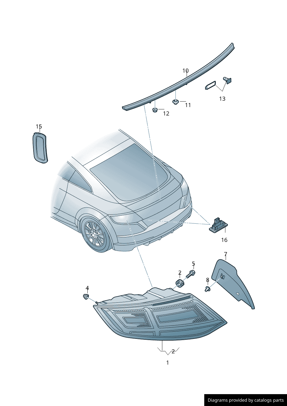 Car part diagram