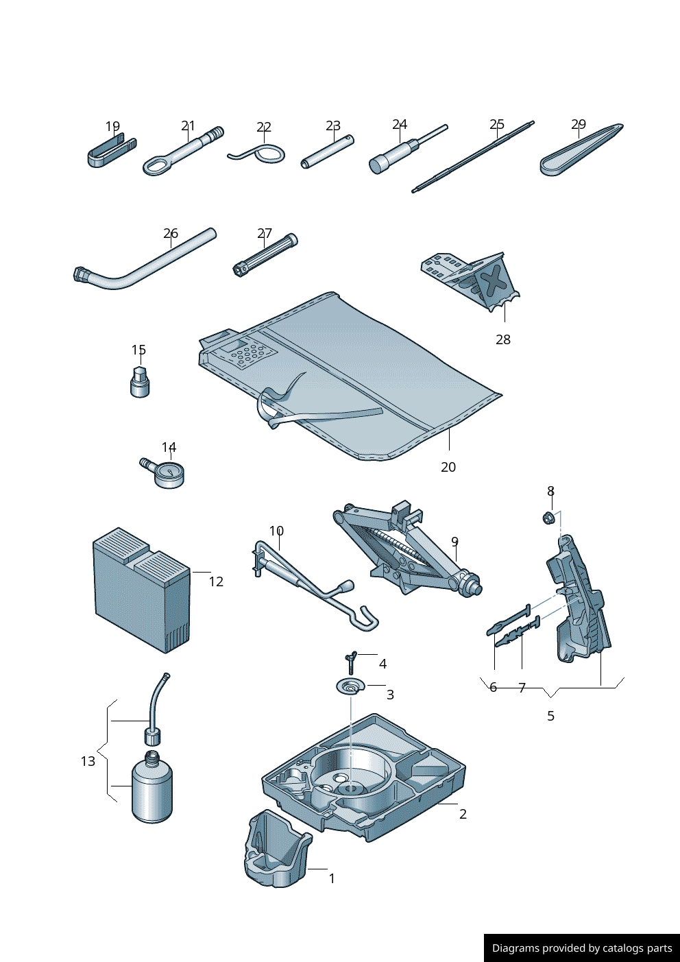 Car part diagram