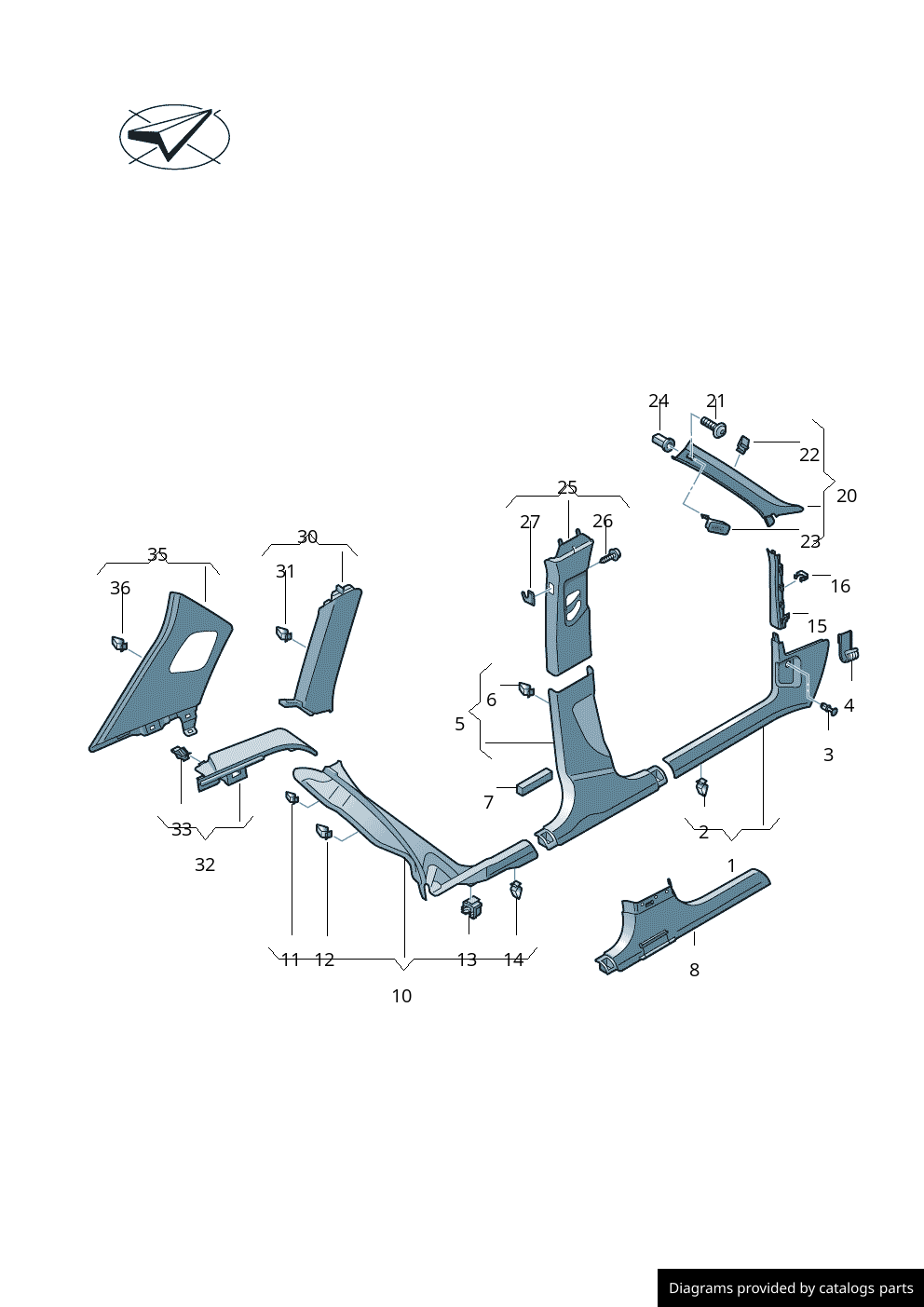 Car part diagram