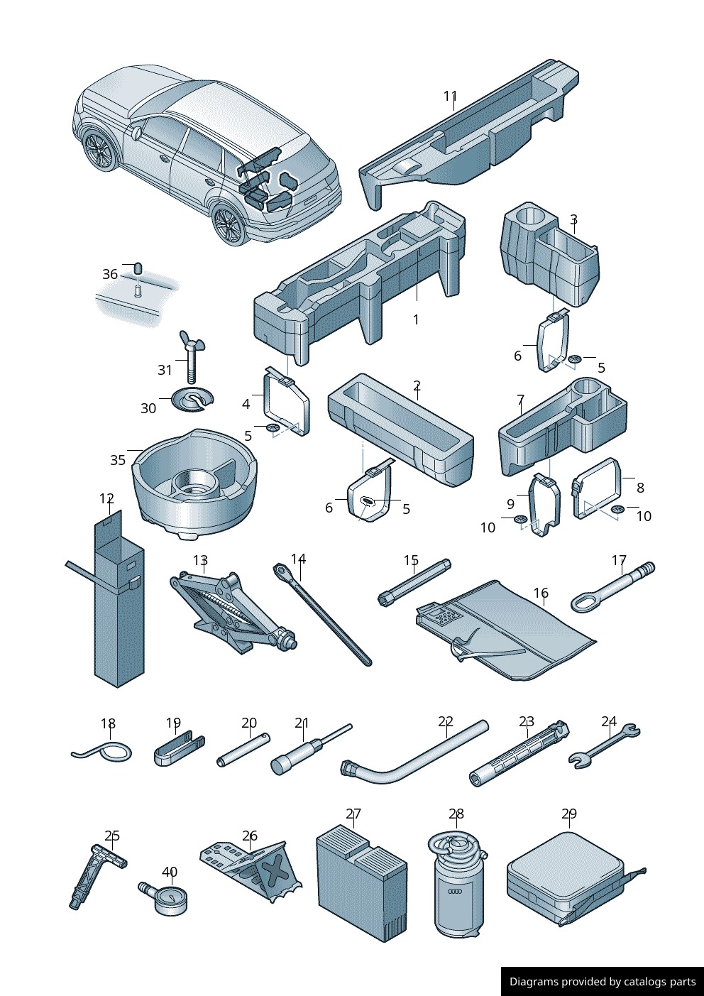 Car part diagram