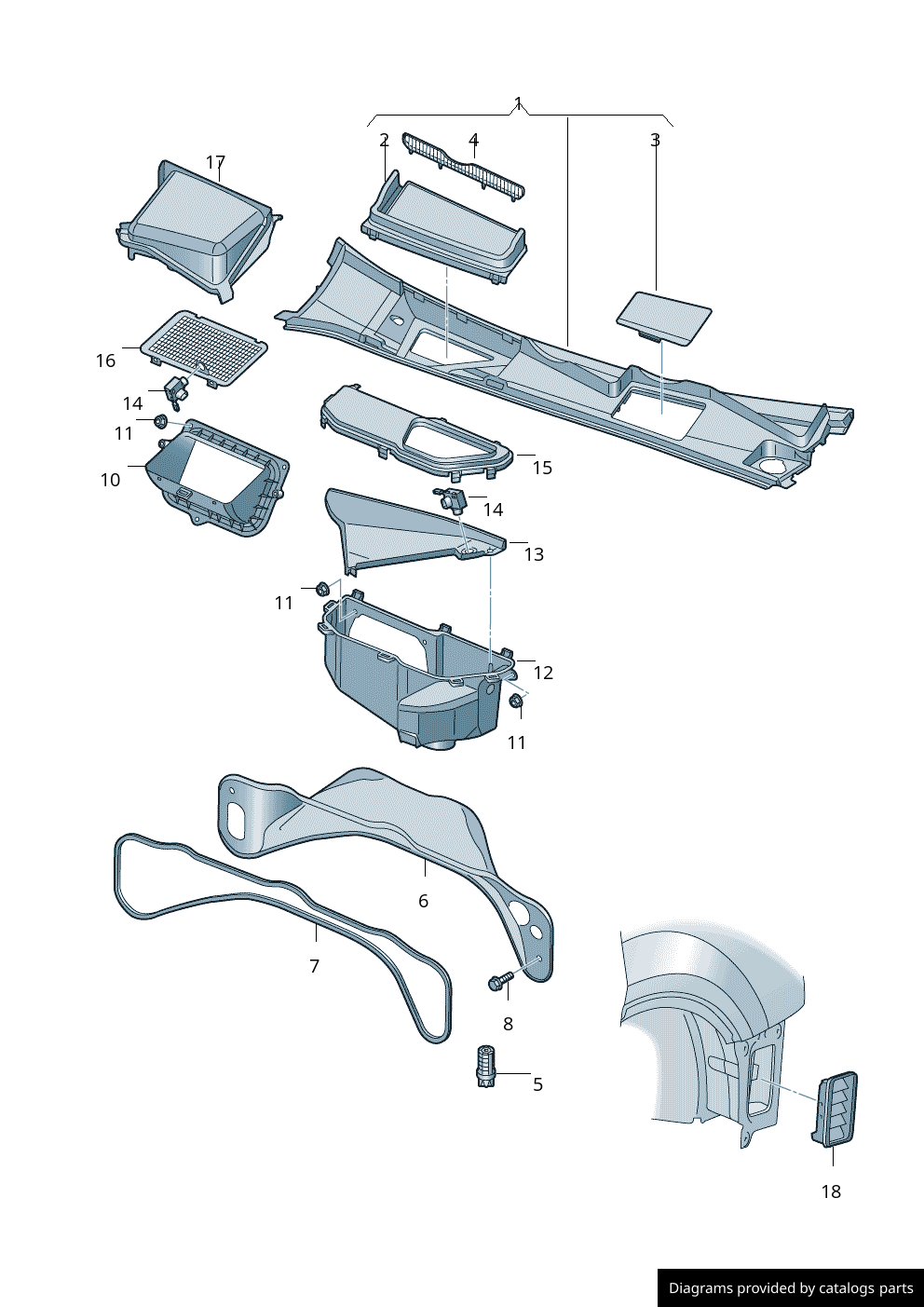 Car part diagram