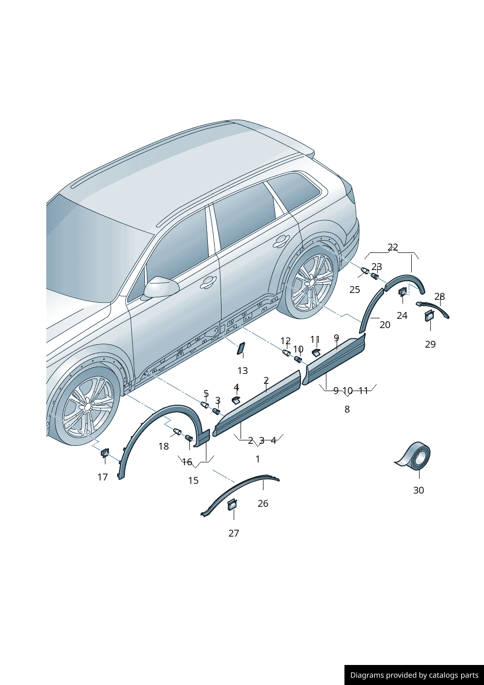 Car part diagram
