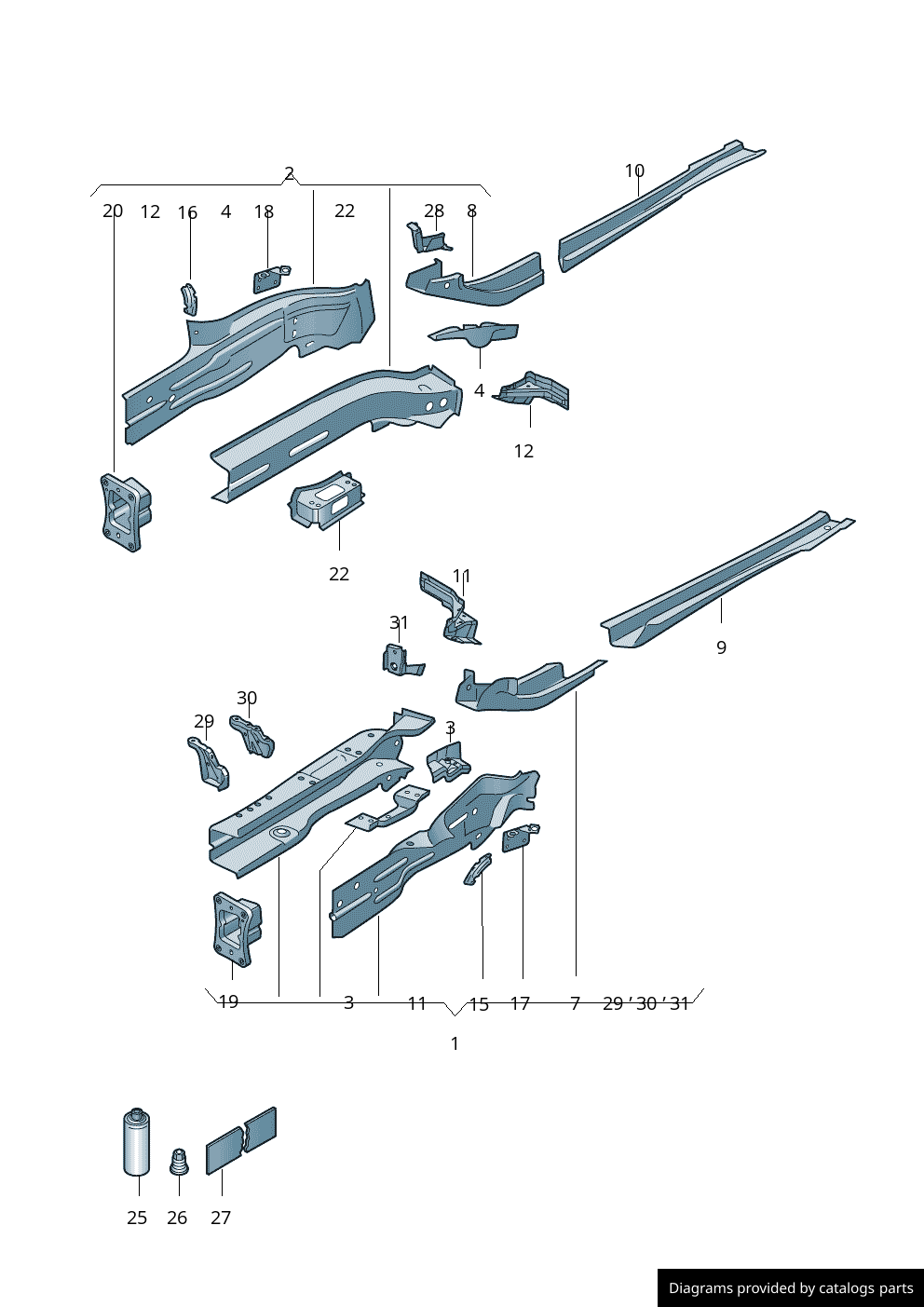 Car part diagram