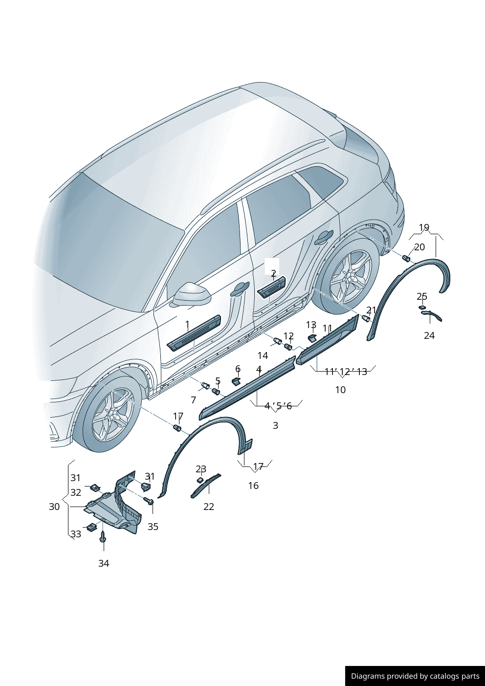 Car part diagram
