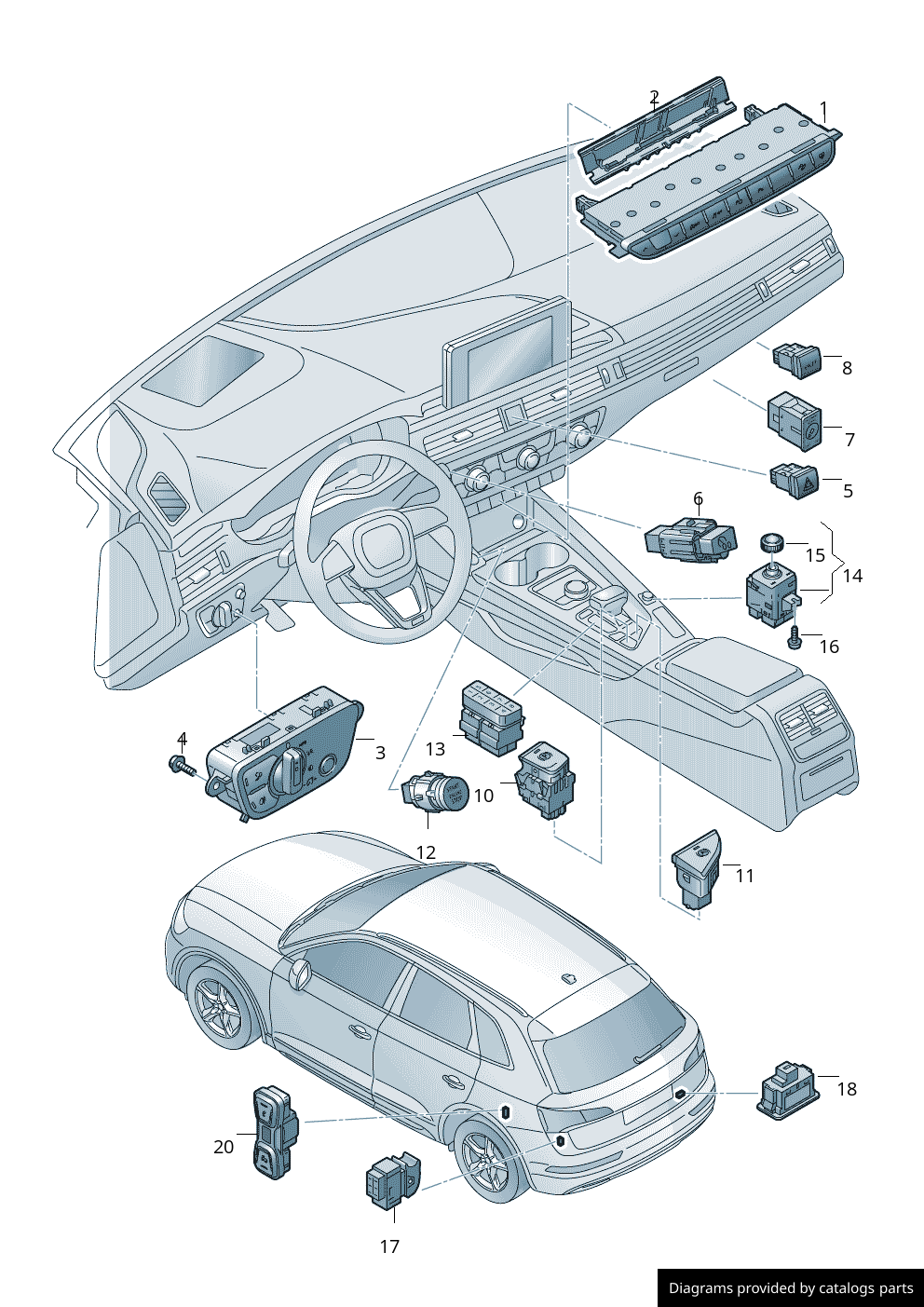 Car part diagram