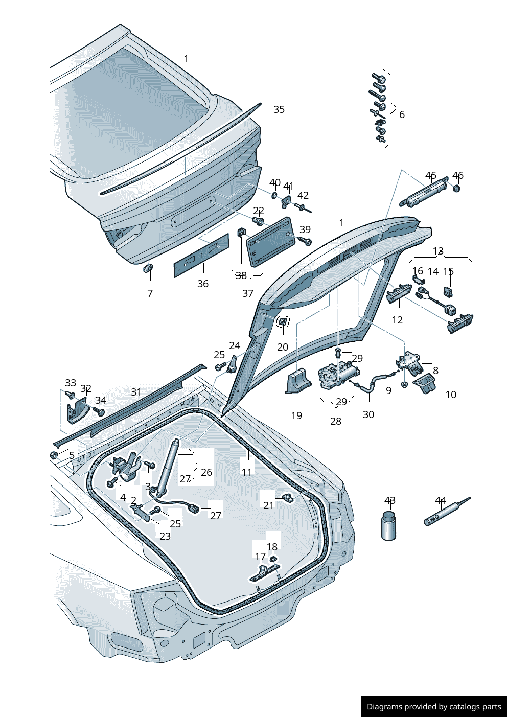 Car part diagram