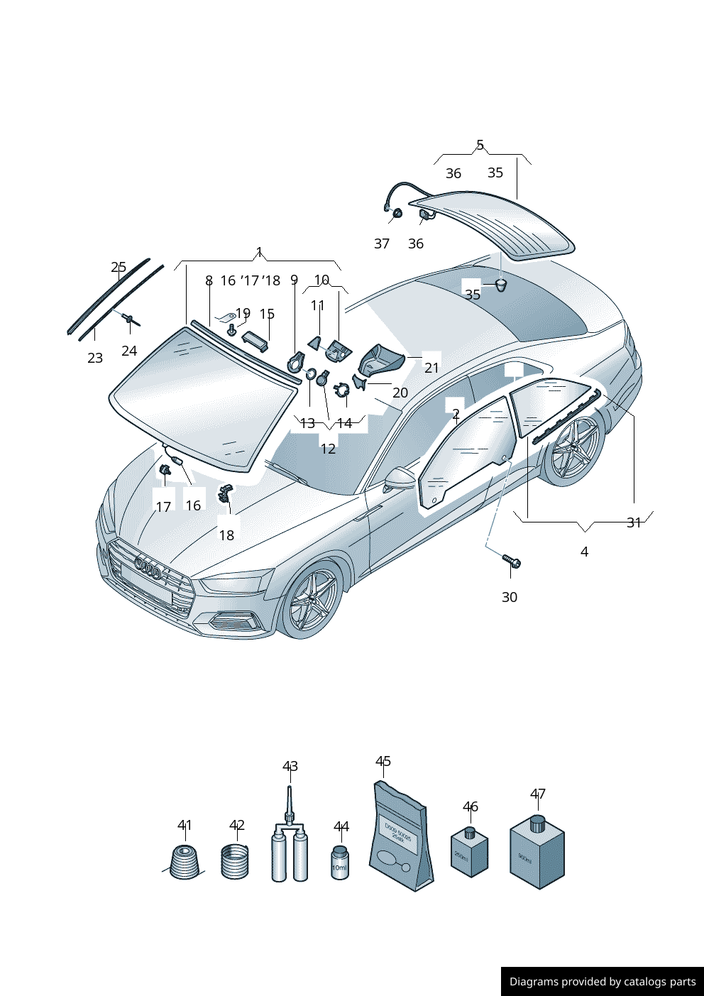 Car part diagram