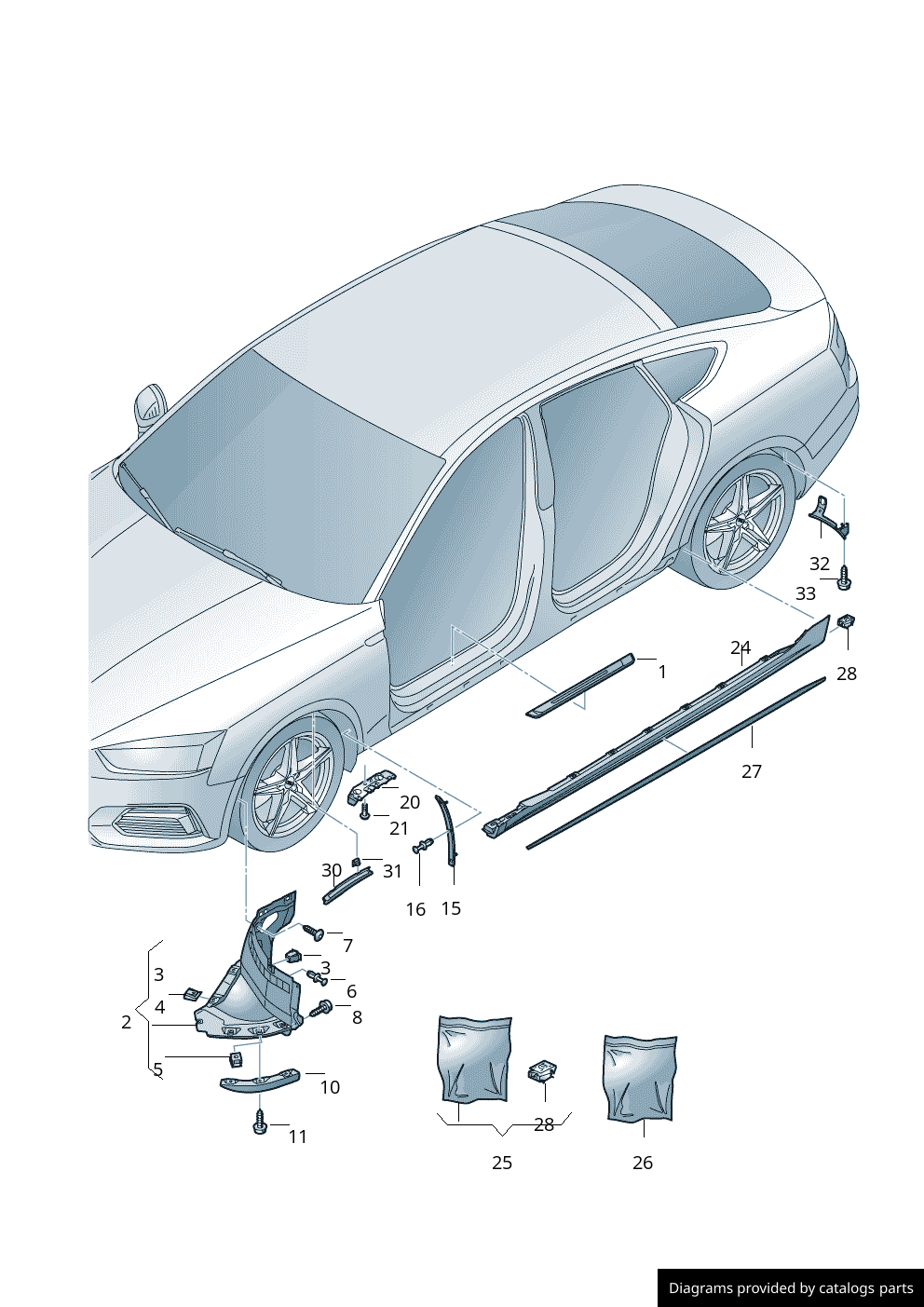 Car part diagram
