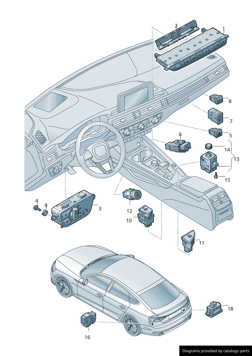 Car part diagram