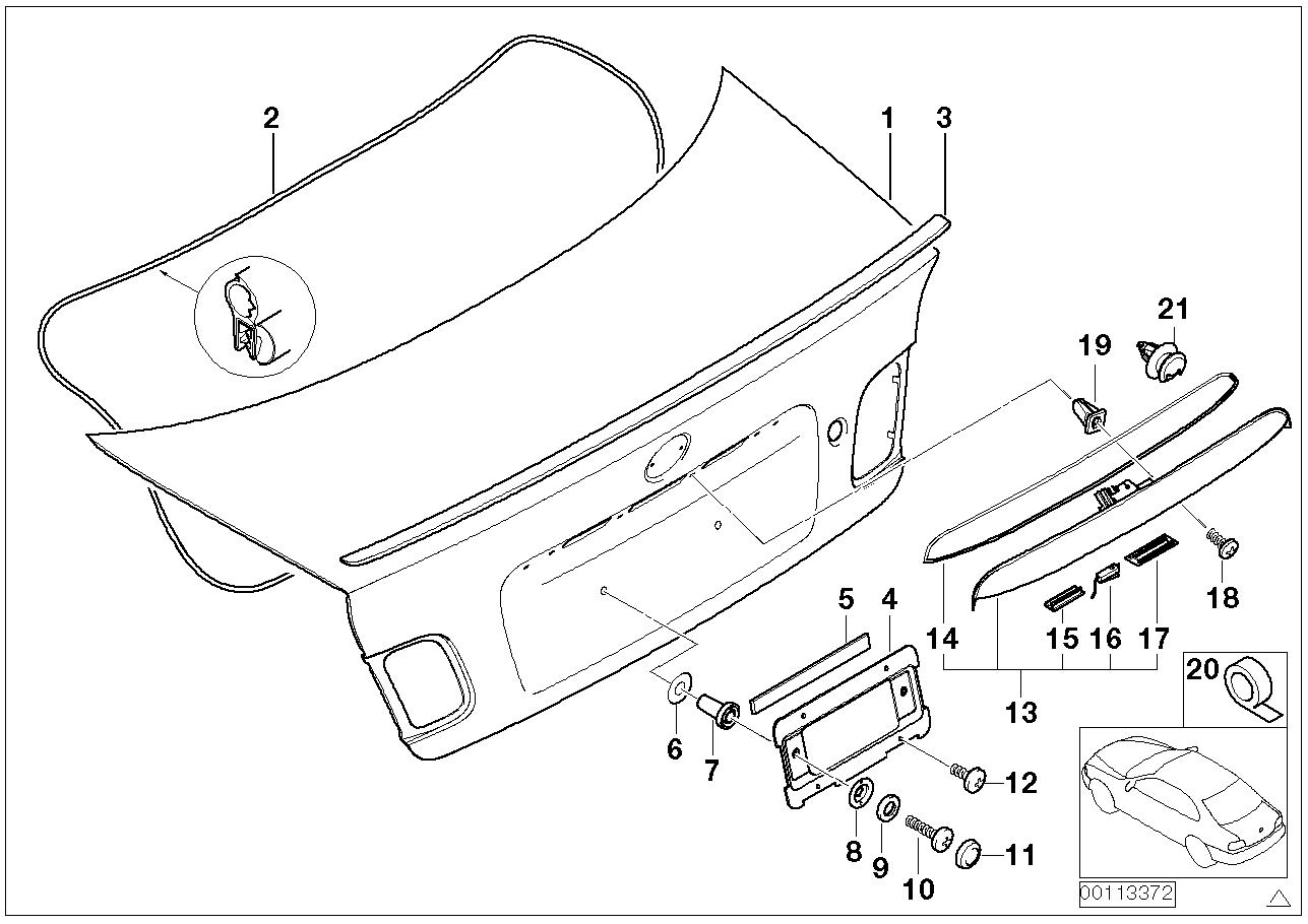 Car part diagram