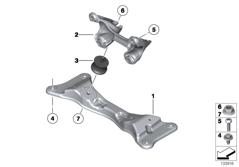 BMW Gearbox Support 22316769911 - LLLParts