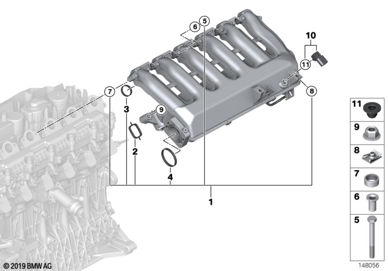 BMW Fastening Elements 11612246948 - LLLParts