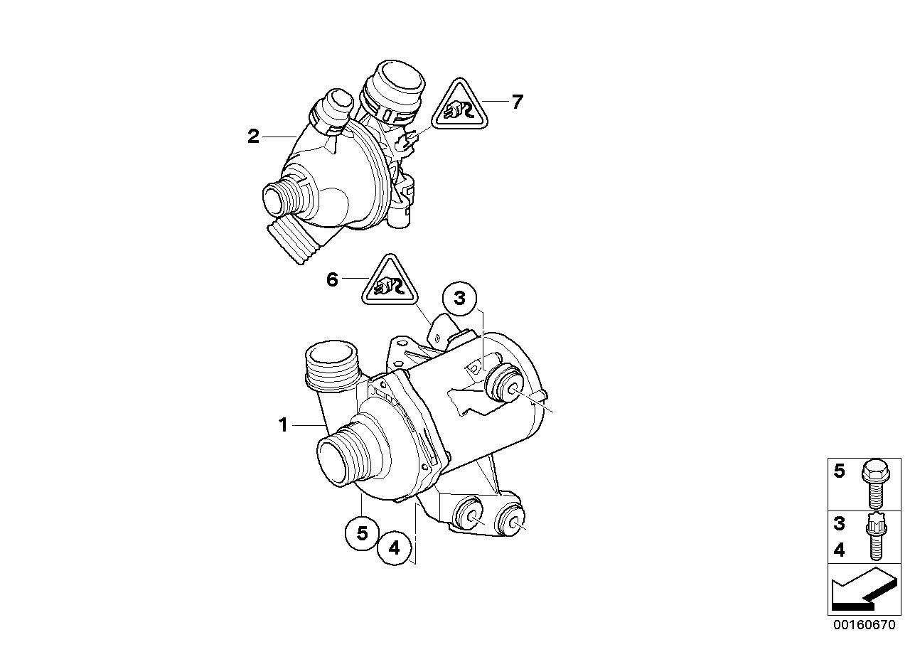 BMW Coolant Pump, Electrical 11517586929 LLLParts