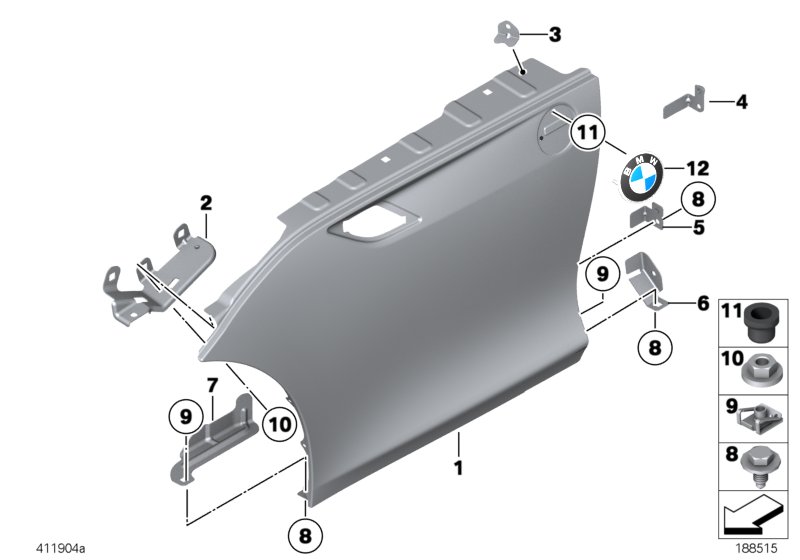 Car part diagram