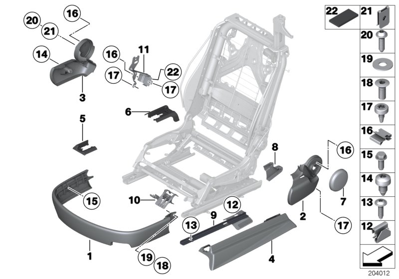 Car part diagram