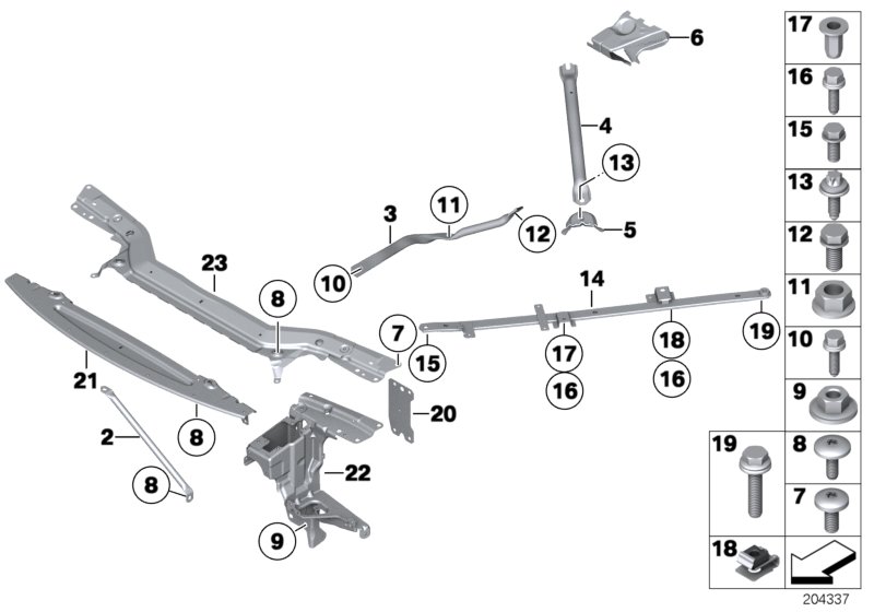 Car part diagram