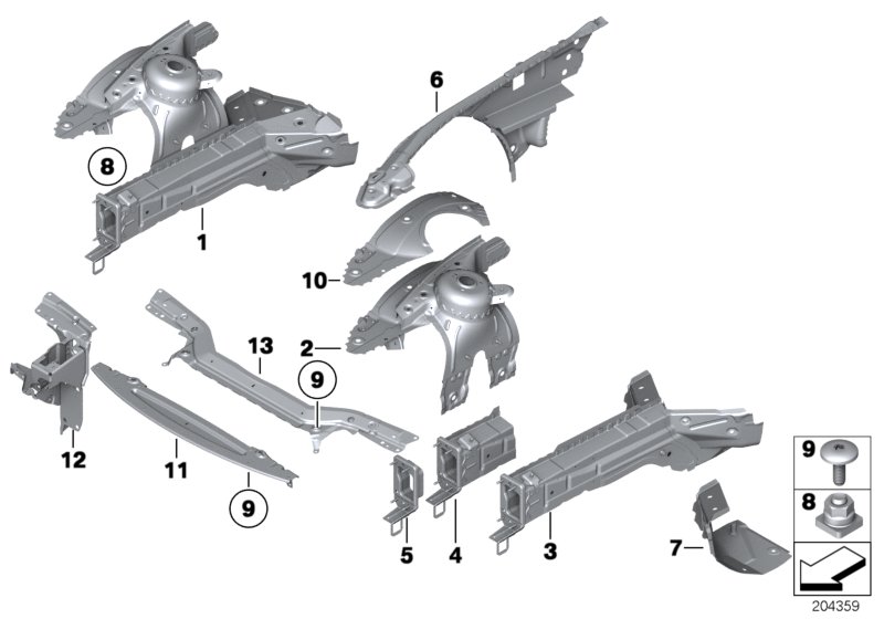 Car part diagram