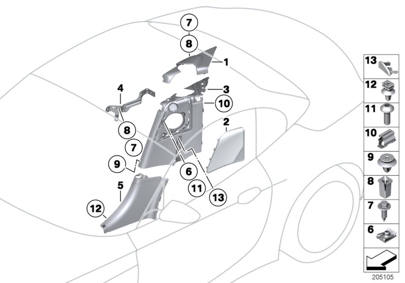 Car part diagram