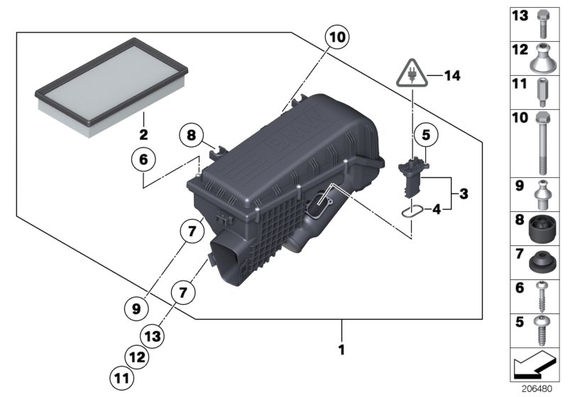 Car part diagram
