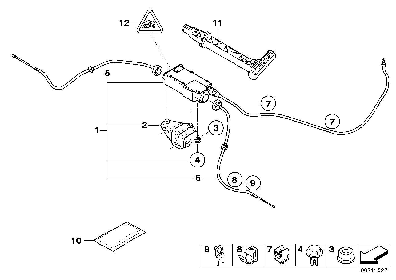 BMW Parking Brake Actuator Genuine BMW 34436850289 LLLParts