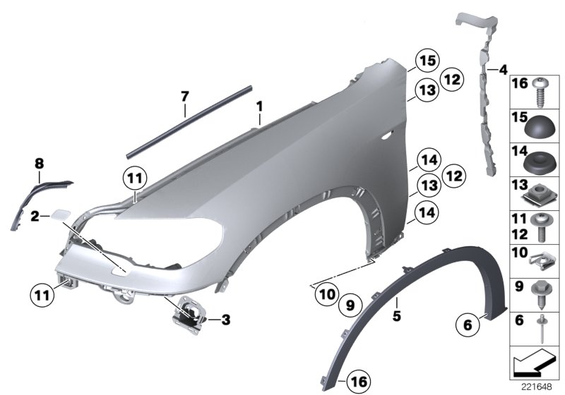 Car part diagram