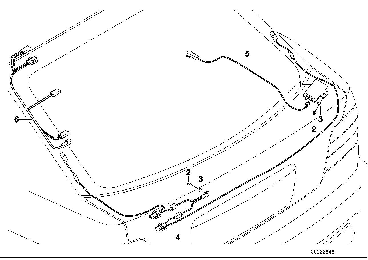 BMW Amplifier, Rear Window Antenna 65248375774 LLLParts