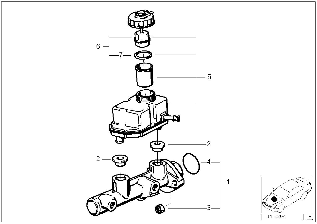 BMW Brake Master Cylinder 34311161860 LLLParts