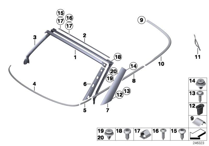 Car part diagram