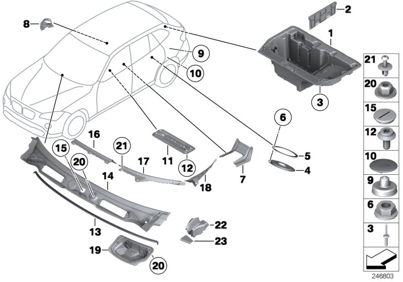Car part diagram
