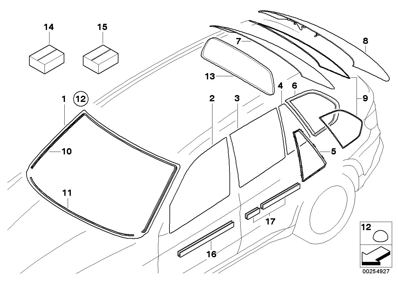 BMW Windscreen 51457214165 LLLParts
