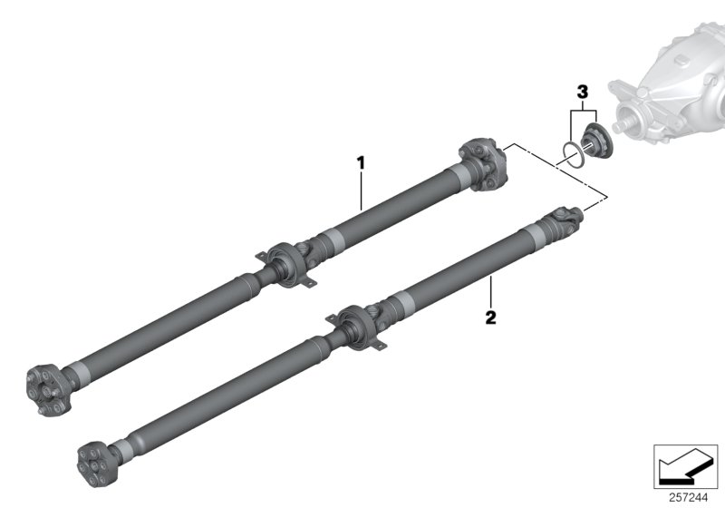 BMW Manual Drive Shaft Gearbox 26108605008 LLLParts