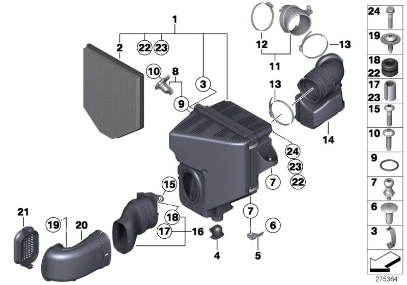 Car part diagram