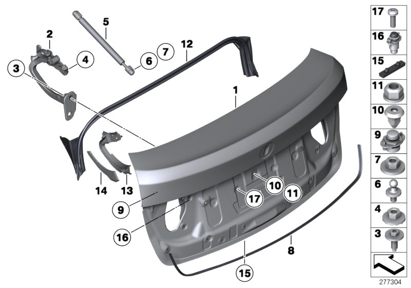 Car part diagram