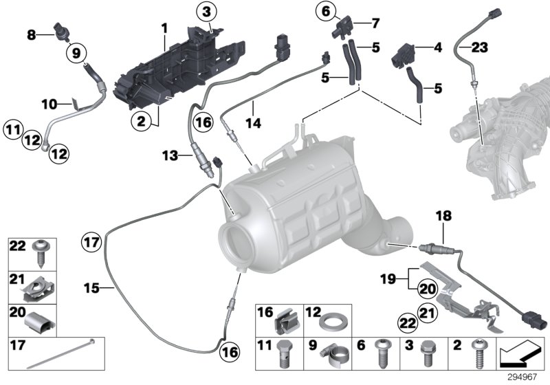 Dpf Exhaust Pressure Sensor For Bmw 1 3 5 F21 E90 E91 E93 F07 F10