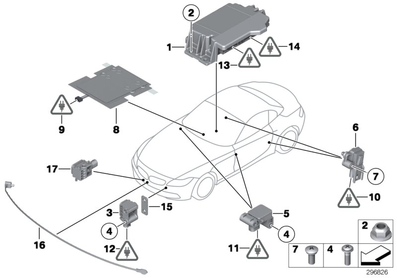 Car part diagram