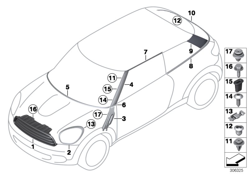 Car part diagram