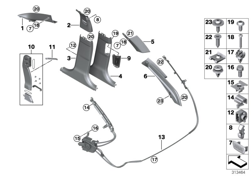 Car part diagram