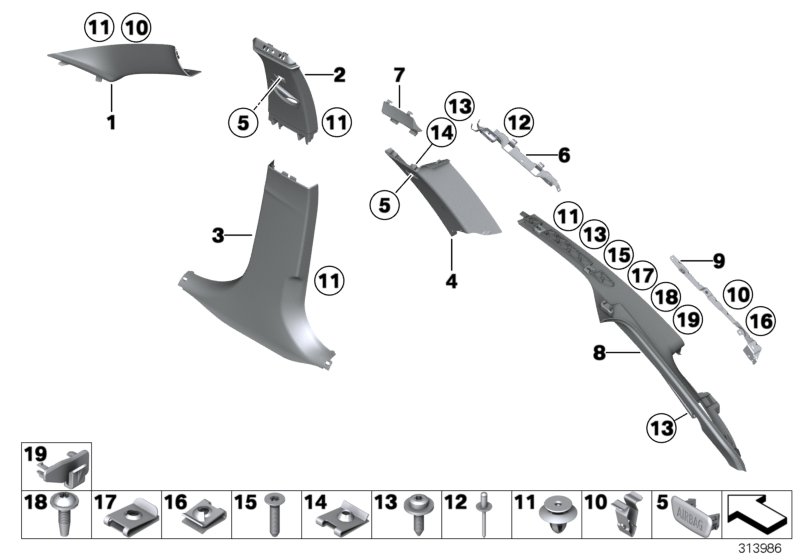 Car part diagram