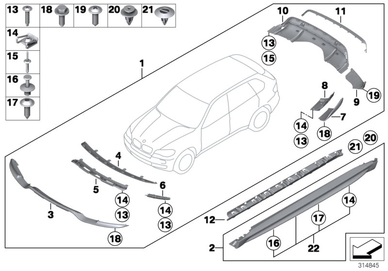 Car part diagram