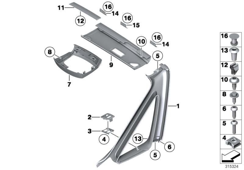 Car part diagram