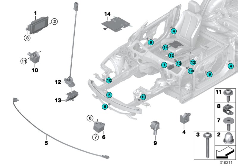 Car part diagram