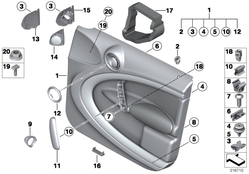 Car part diagram