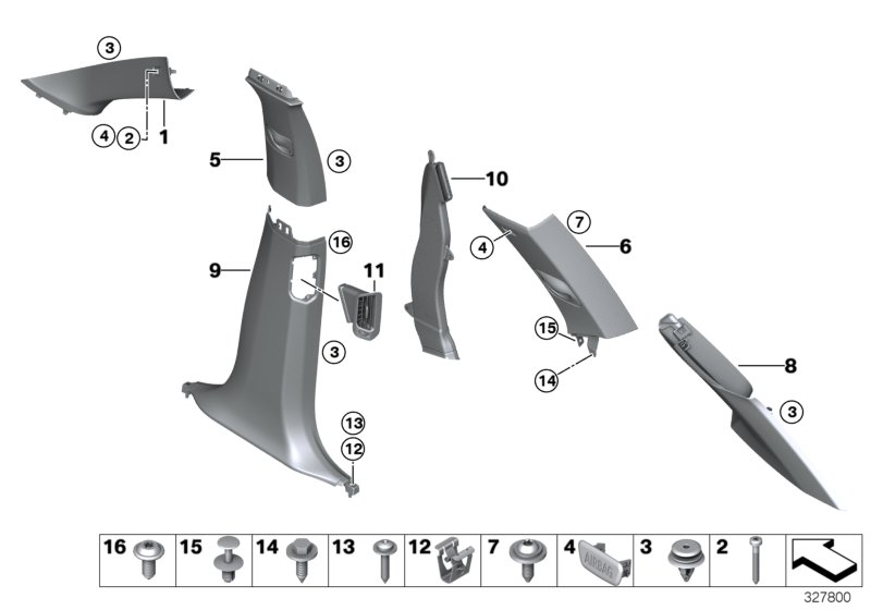 Car part diagram