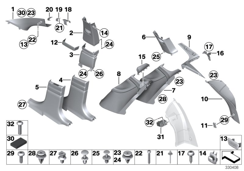 Car part diagram