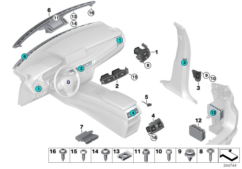 Car part diagram